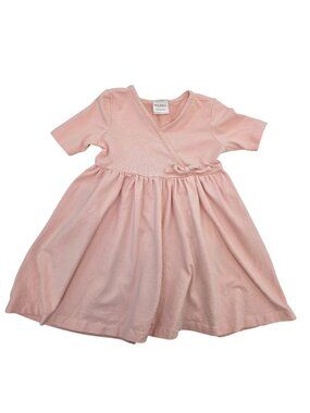 Hanna Andersson Faux Wrap Fit & Flare Dress Size HA 85/2T
